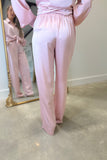 Stepping in Silk Pants Pink
