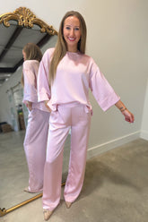 Signature Silk Blouse Pink