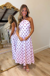 I Do Crew Dot Dress Pink