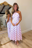 I Do Crew Dot Dress Pink