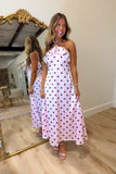 I Do Crew Dot Dress Pink