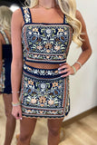 Jacquie the Label Embroidered Set Navy