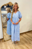 Blue Daisy Day Dress