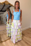 Petal Prestige Tiered Maxi Skirt