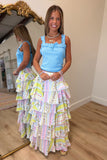 Feeling Frilly Tank Blue