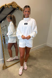 Lulu Mac Terrycloth Short White