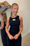 Lulu Mac Terrycloth Tank Top Black