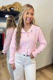 So Soft Scalloped Sweater Pink