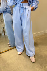 Lulu Mac Terrycloth Pant Light Blue