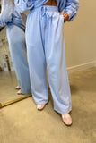 Lulu Mac Terrycloth Pant Light Blue