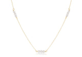 E Newton Joy Simplicity Gold Pearl Necklace 3mm Bead Various Lengths