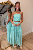 Carolina Gingham Cami Tank Green