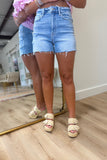 Loveret Super High Rise Short Distressed