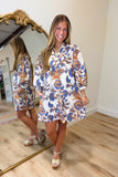 Outskirts Fall Dress Brown