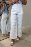 Blue Bouquet Wide Leg Jean