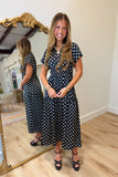 The Dotty Dress Black