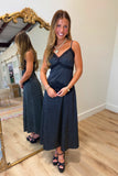 Dots After Dark Dress Black