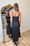 Dots After Dark Dress Black