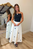 Contrast Couture Dot Dress