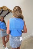 Clear Day Tie Over Sweater Tank Blue