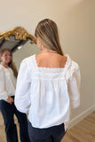 Love You Most Eyelet Top White