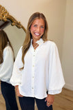 Stay Positive Blouse White