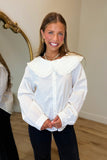 Stylish Collars Top White