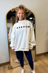 Freedom Legacy Reversible Mock Neck Sweatshirt Grey