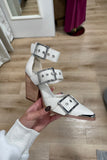 Hendrix Pointed Toe Heel Off White