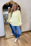 My Kind Of Mineral Washed Pullover Lemon39