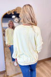 My Kind Of Mineral Washed Pullover Lemon39