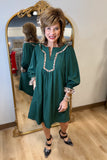 Umgee Tunic Dress Palm Green