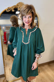 Umgee Tunic Dress Palm Green