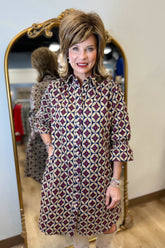 Boho Chic Louse Dress Navy