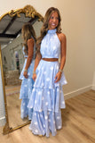 Hamptons Polka Dot Skirt Set Blue