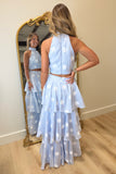 Hamptons Polka Dot Skirt Set Blue