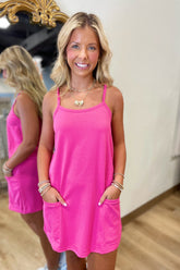 Saint Tropez Mini Dress Fuchsia