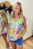 Callie Flutter Sleeve Blouse