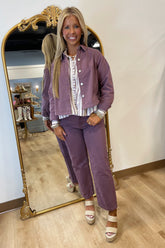 FRNCH Masala Jean Jacket Violet