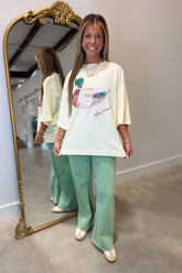 Mallard Muse Oversized Graphic Tee Butter