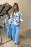 Carolina Bloom Bubble Sleeve Blouse