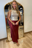Ella Harper Glitter Tank Gold