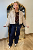 Cozy Faux Fur Jacket Mocha