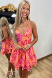Aloha Mini Dress Orange