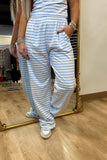 E Squared Striped Pant Blue
