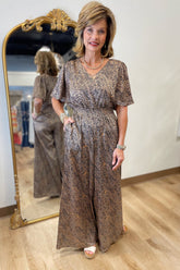 Mocha Wide Leg Jumpsuit