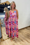 Savanah Flower Dress Pink