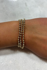 E Newton Hope Grateful Bracelet Taupe Twist