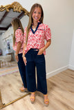 Power Hour Blouse Red