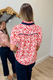 Power Hour Blouse Red